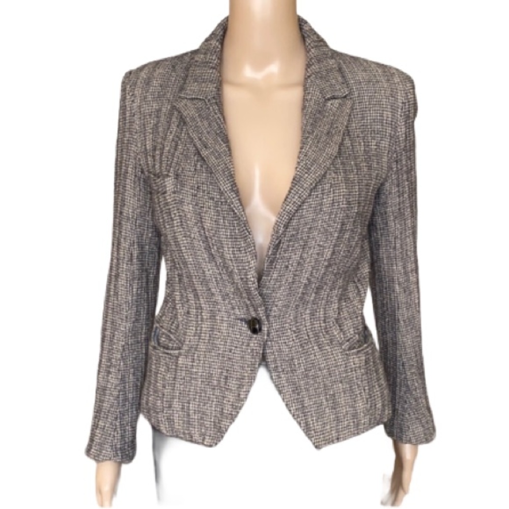 Isabel Marant wool and linen blend shrunken jacket